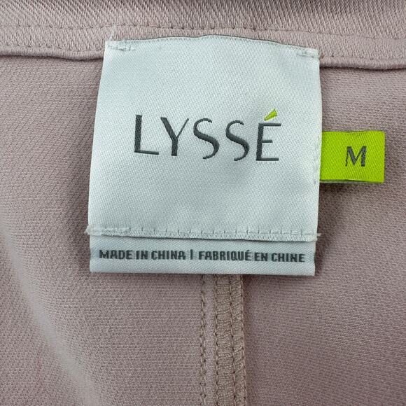 Lysse Blazer Jacket WMNS M Pink Open Front Stretch Twill Long Sleeve Hand Pocket - Picture 7 of 11